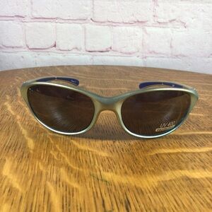 Silver and Blue Frame Sunglasses